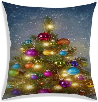 RADANYA Printed Cushion Cover 16x16 inch
