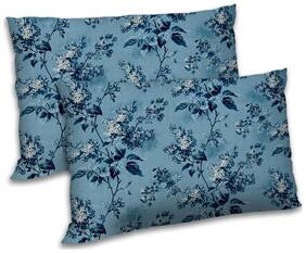 RADANYA Polyester Printed Pillow Covers ( Pack of 2 , Blue )
