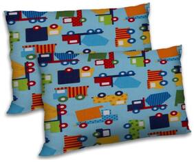 RADANYA Polyester Printed Pillow Covers ( Pack of 2 , Blue )