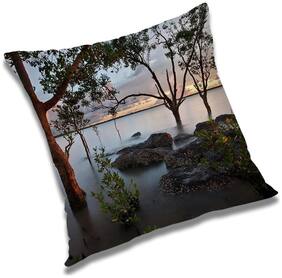 RADANYA Printed Cushion Cover with Filler Set 18x18 inch
