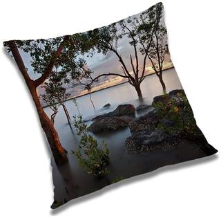 RADANYA Printed Cushion Cover with Filler Set 18x18 inch