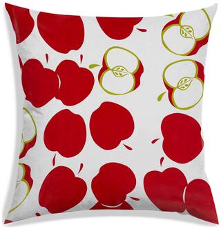 RADANYA Printed Polyester Red Cushion Cover ( Small , Pack of 1 )