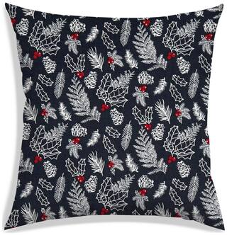 RADANYA Printed Polyester Blue Cushion Cover ( Large , Pack of 1 )
