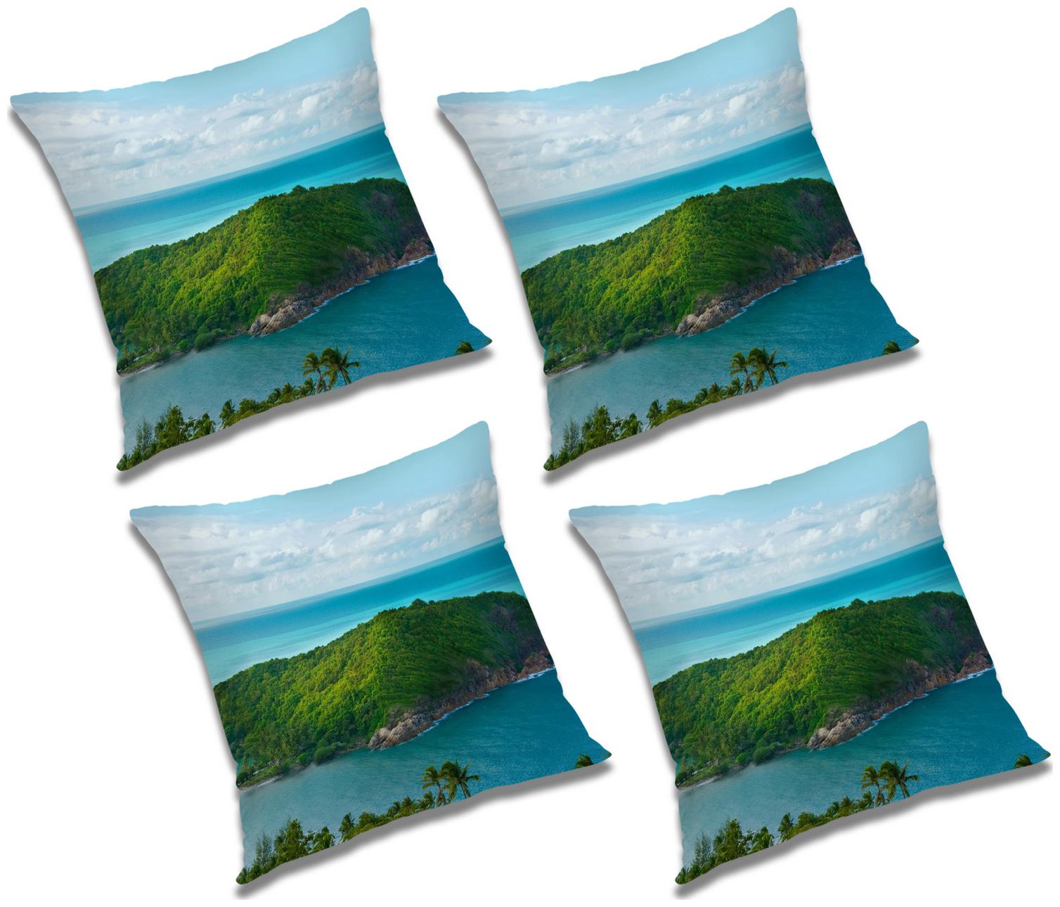 

RADANYA Printed Cushion Cover with Filler (Set of 4) 12x12 inch