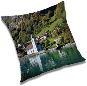 RADANYA Printed Cushion Cover with Filler Set 16x16 inch