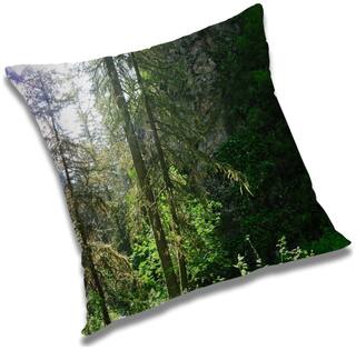 RADANYA Printed Cushion Cover with Filler Set 18x18 inch