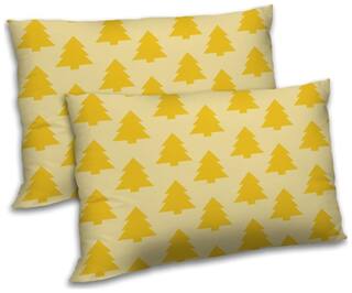 RADANYA Polyester Abstract Pillow Covers ( Pack of 2 , Beige )