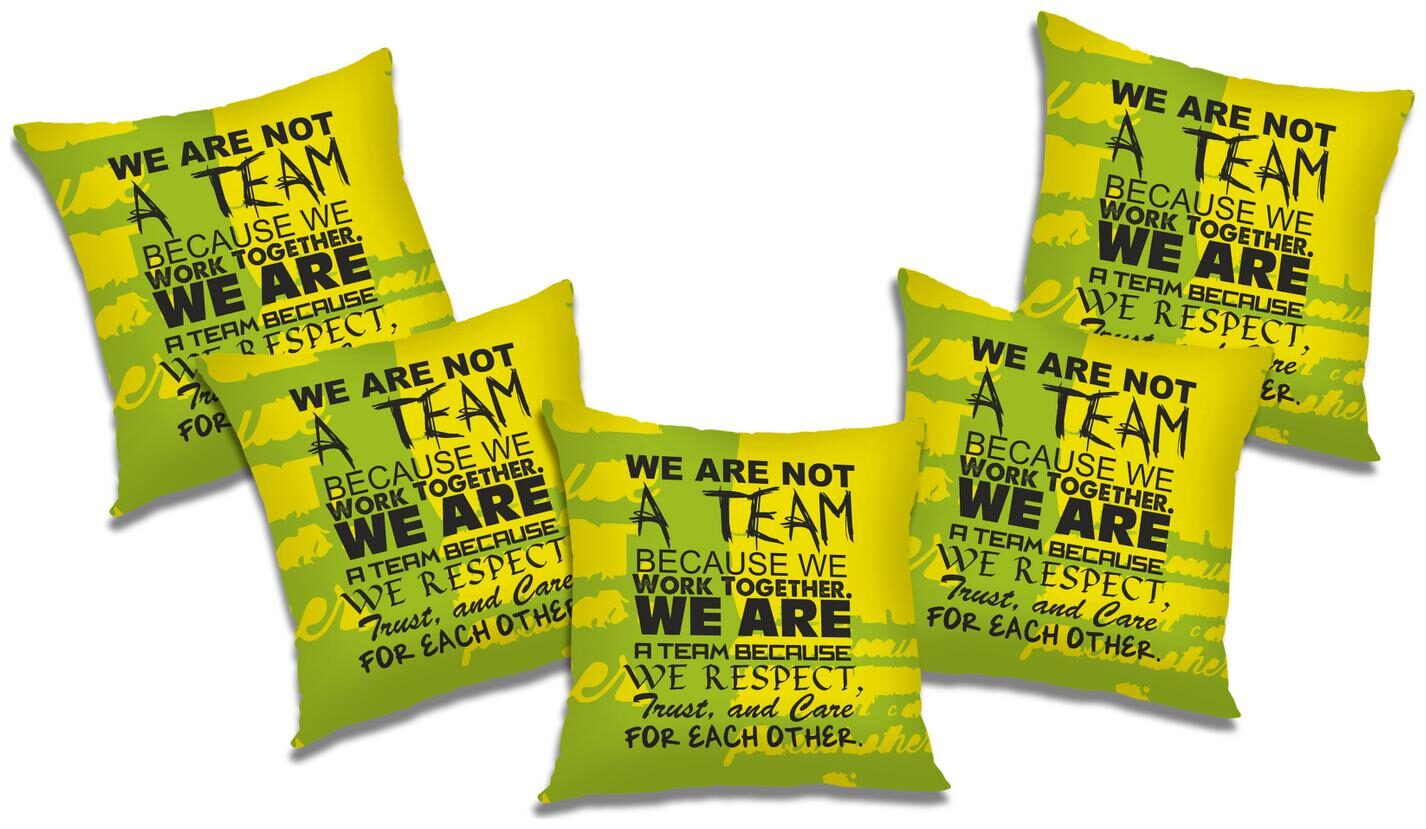 

RADANYA Printed Polyester Green Cushion Cover ( Small Pack of 5 )