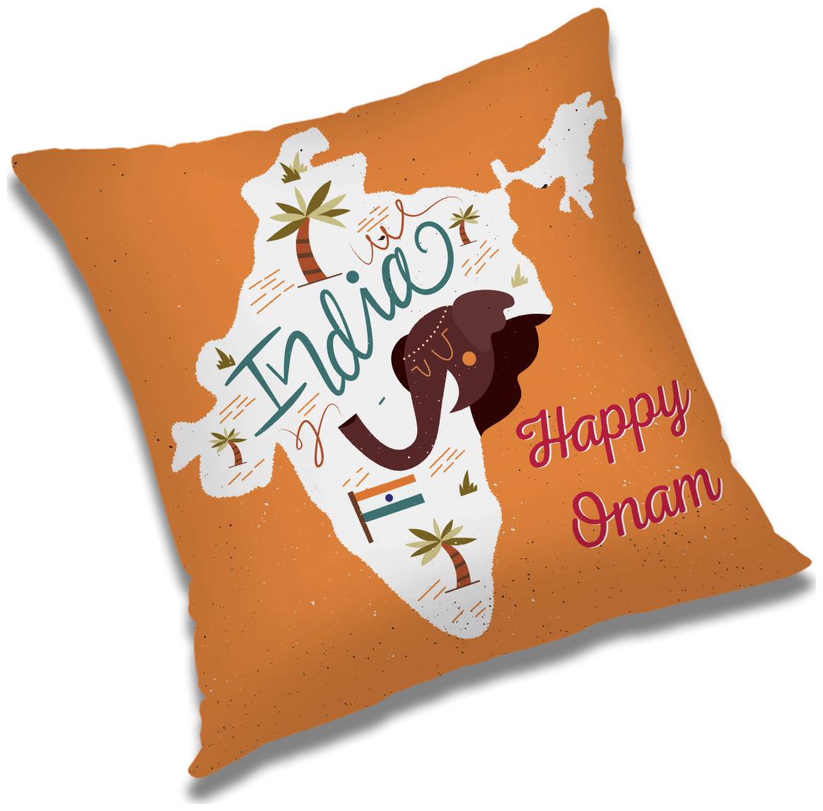 

RADANYA Printed Cushion Cover with Filler Set 18x18 inch