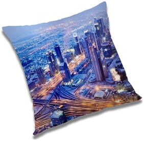 RADANYA Printed Cushion Cover with Filler Set 16x16 inch