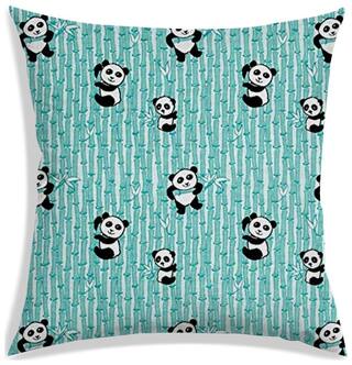 RADANYA Printed Polyester Blue Cushion Cover ( Large , Pack of 1 )