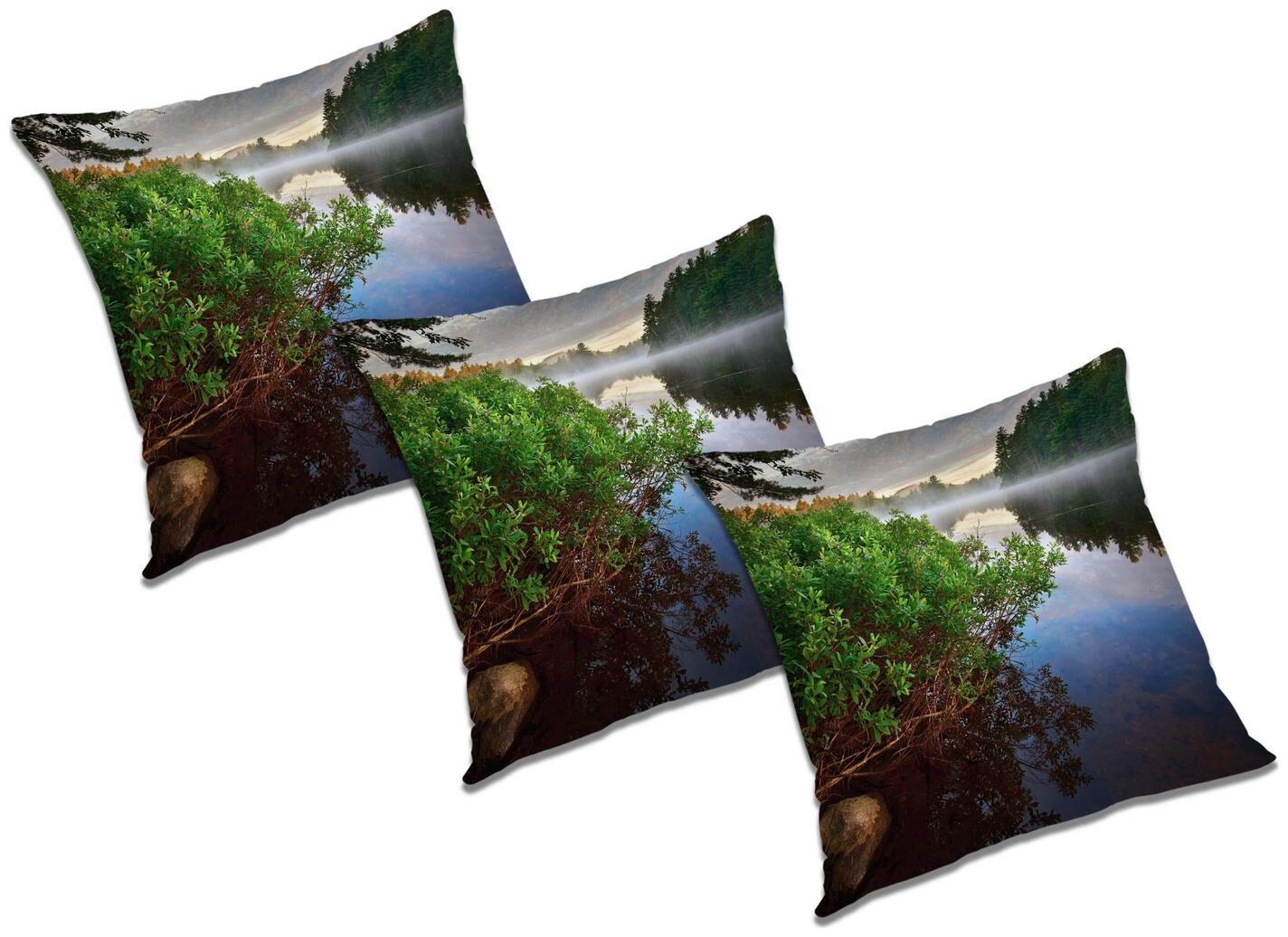 

RADANYA Printed Cushion Cover with Filler (Set of 3) 24x24 inch