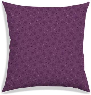 RADANYA Printed Polyester Purple Cushion Cover ( Small , Pack of 1 )