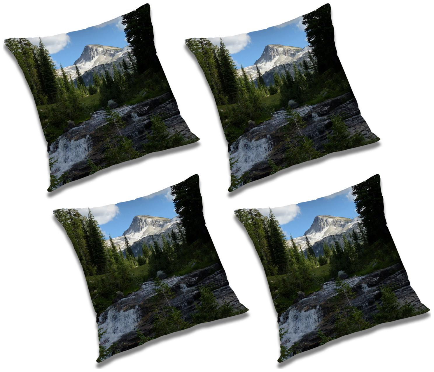 

RADANYA Printed Cushion Cover with Filler (Set of 4) 24x24 inch