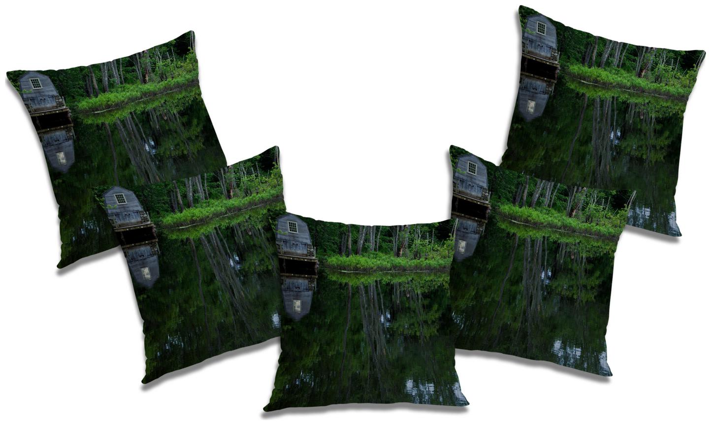 

RADANYA Printed Cushion Cover with Filler (Set of 5) 16x16 inch