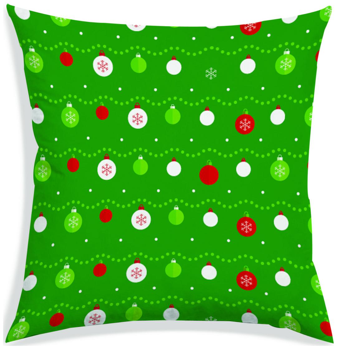 

RADANYA Printed Polyester Green Cushion Cover ( Large Pack of 1 )