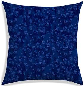 RADANYA Printed Polyester Blue Cushion Cover ( Regular , Pack of 1 )