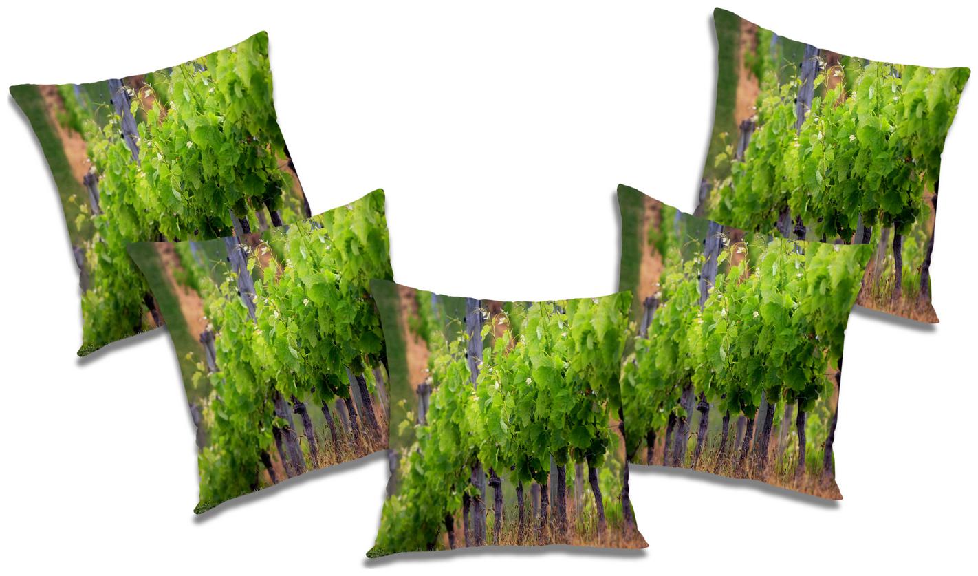 

RADANYA Printed Cushion Cover with Filler (Set of 5) 20x20 inch