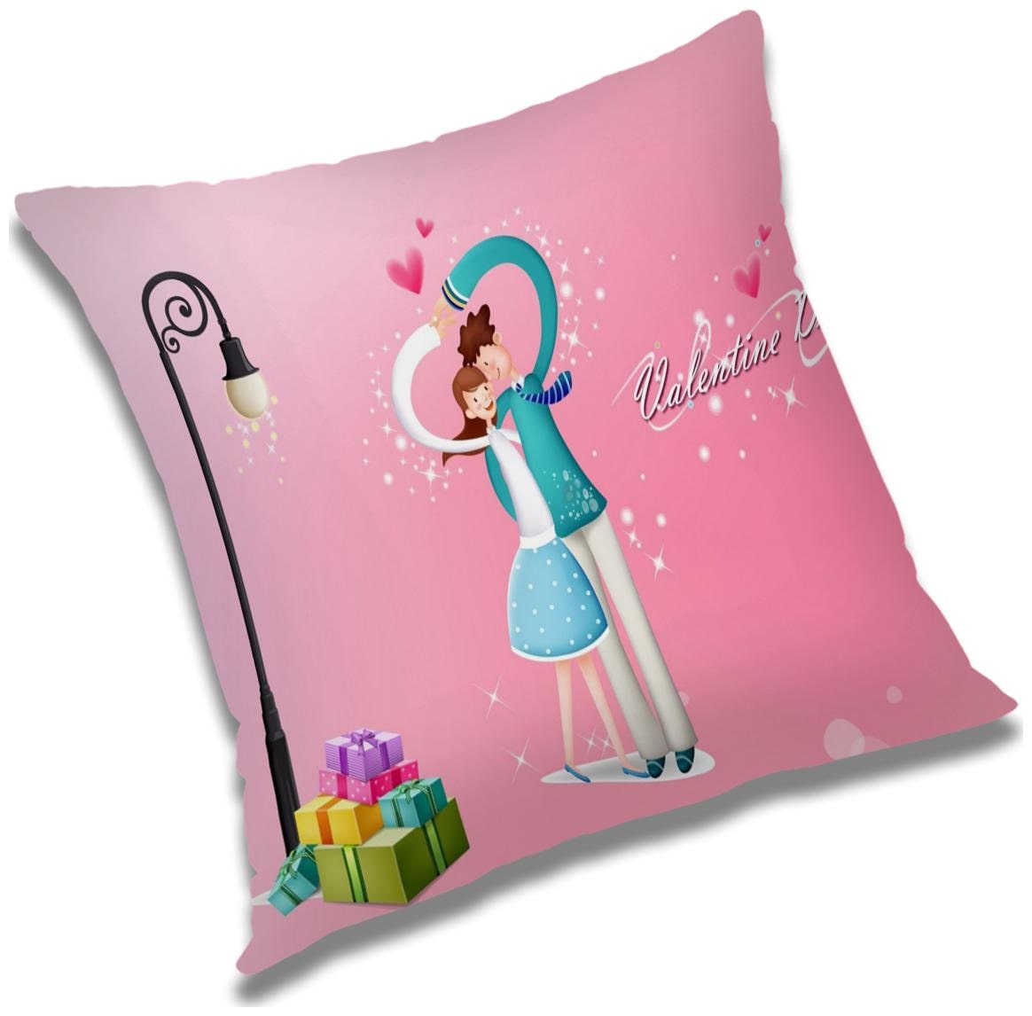 

RADANYA Printed Cushion Cover with Filler Set 16x16 inch