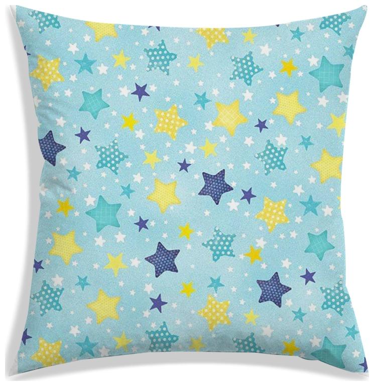 

RADANYA Printed Polyester Blue Cushion Cover ( Extra large Pack of 1 )