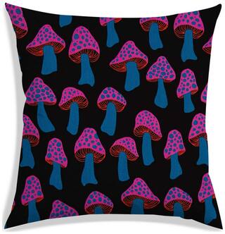 RADANYA Printed Polyester Black Cushion Cover ( Extra large , Pack of 1 )