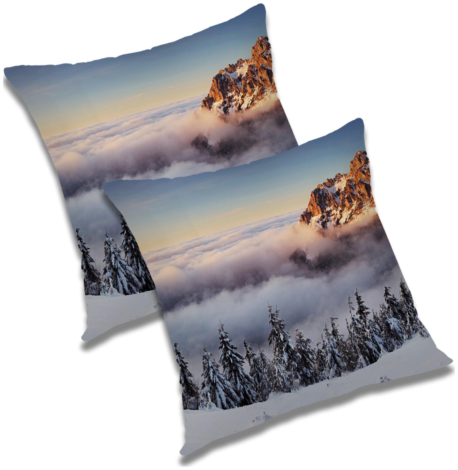 

RADANYA Printed Cushion Cover with Filler Set 24x24 inch