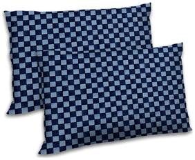 RADANYA Polyester Printed Pillow Covers ( Pack of 2 , Blue )