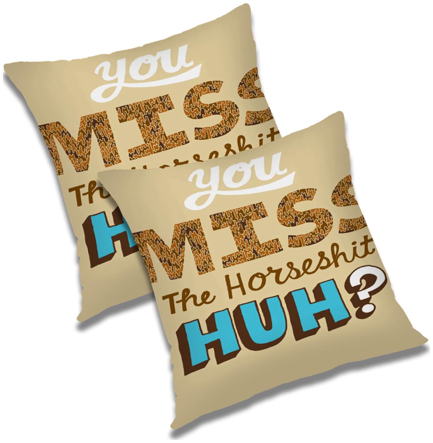 

RADANYA Printed Polyester Beige Cushion Cover ( Large Pack of 2 )