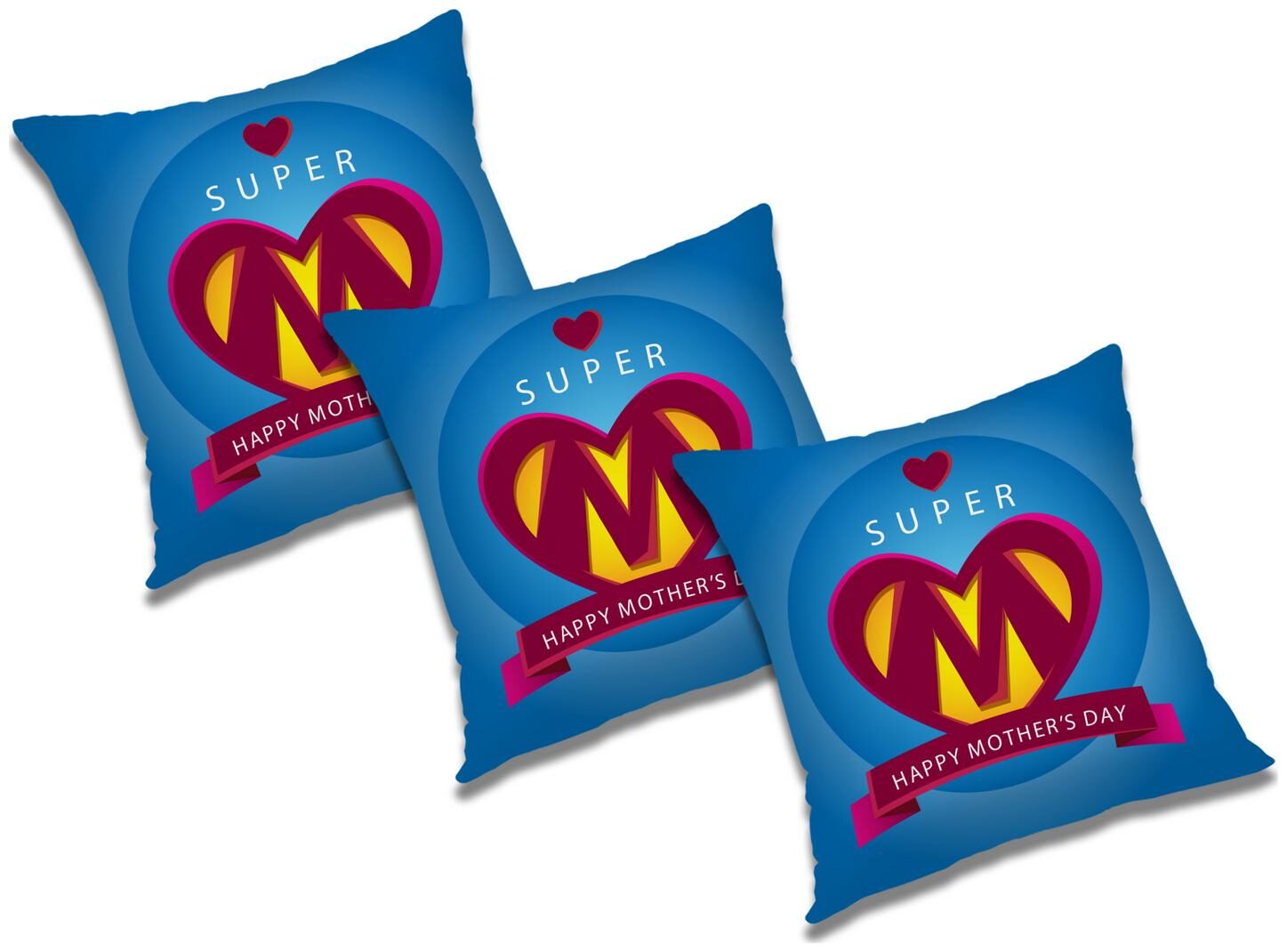 

RADANYA Printed Cushion Cover with Filler (Set of 3) 20x20 inch