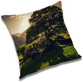 RADANYA Printed Cushion Cover with Filler Set 18x18 inch