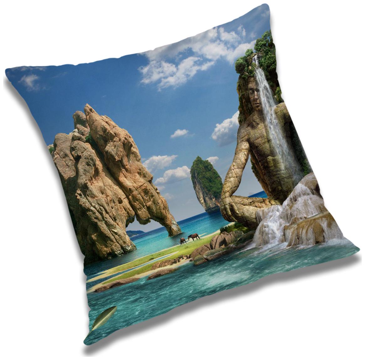 

RADANYA Printed Cushion Cover with Filler Set 24x24 inch