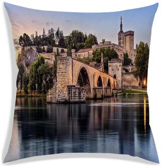 RADANYA Printed Polyester Brown Cushion Cover ( Regular , Pack of 1 )