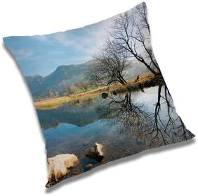 RADANYA Printed Cushion Cover with Filler Set 16x16 inch
