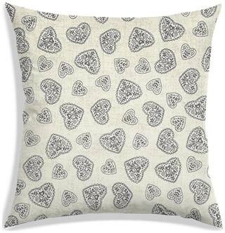 RADANYA Printed Polyester Cream Cushion Cover ( Large , Pack of 1 )