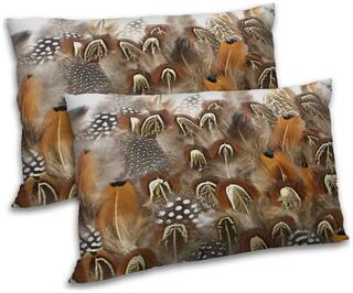 RADANYA Polyester Printed Pillow Covers ( Pack of 2 , Brown )