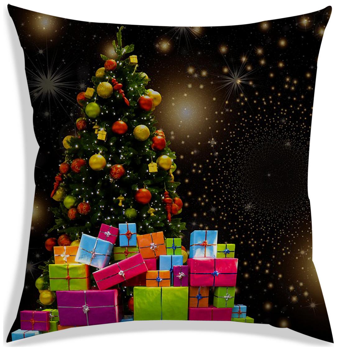 

RADANYA Printed Polyester Brown Cushion Cover ( Large Pack of 1 )