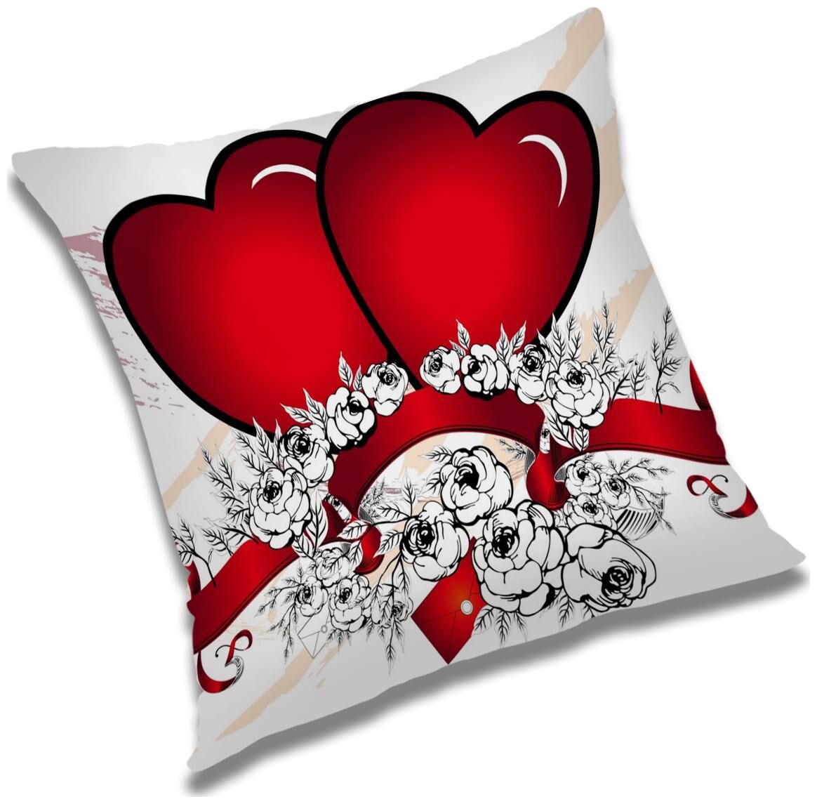 

RADANYA Printed Polyester Pink Cushion Cover ( Large Pack of 1 )
