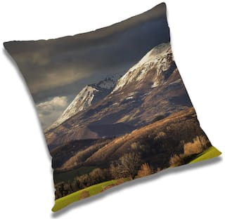 RADANYA Printed Cushion Cover with Filler Set 18x18 inch