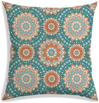 RADANYA Printed Polyester Off-white Cushion Cover ( Small , Pack of 1 )