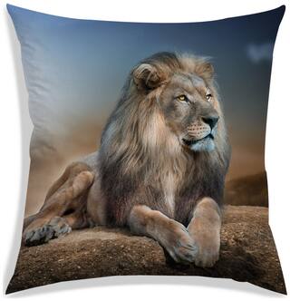 RADANYA Printed Polyester Grey Cushion Cover ( Regular , Pack of 1 )