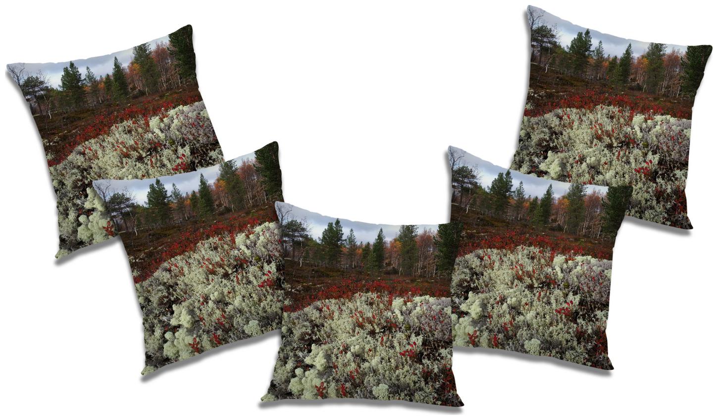 

RADANYA Printed Cushion Cover with Filler (Set of 5) 20x20 inch
