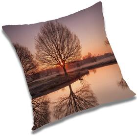 RADANYA Printed Cushion Cover with Filler Set 16x16 inch
