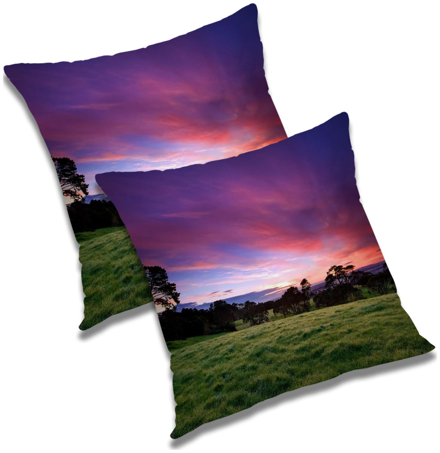 

RADANYA Printed Cushion Cover with Filler Set 16x16 inch