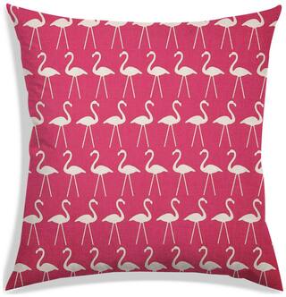 RADANYA Printed Polyester Pink Cushion Cover ( Large , Pack of 1 )