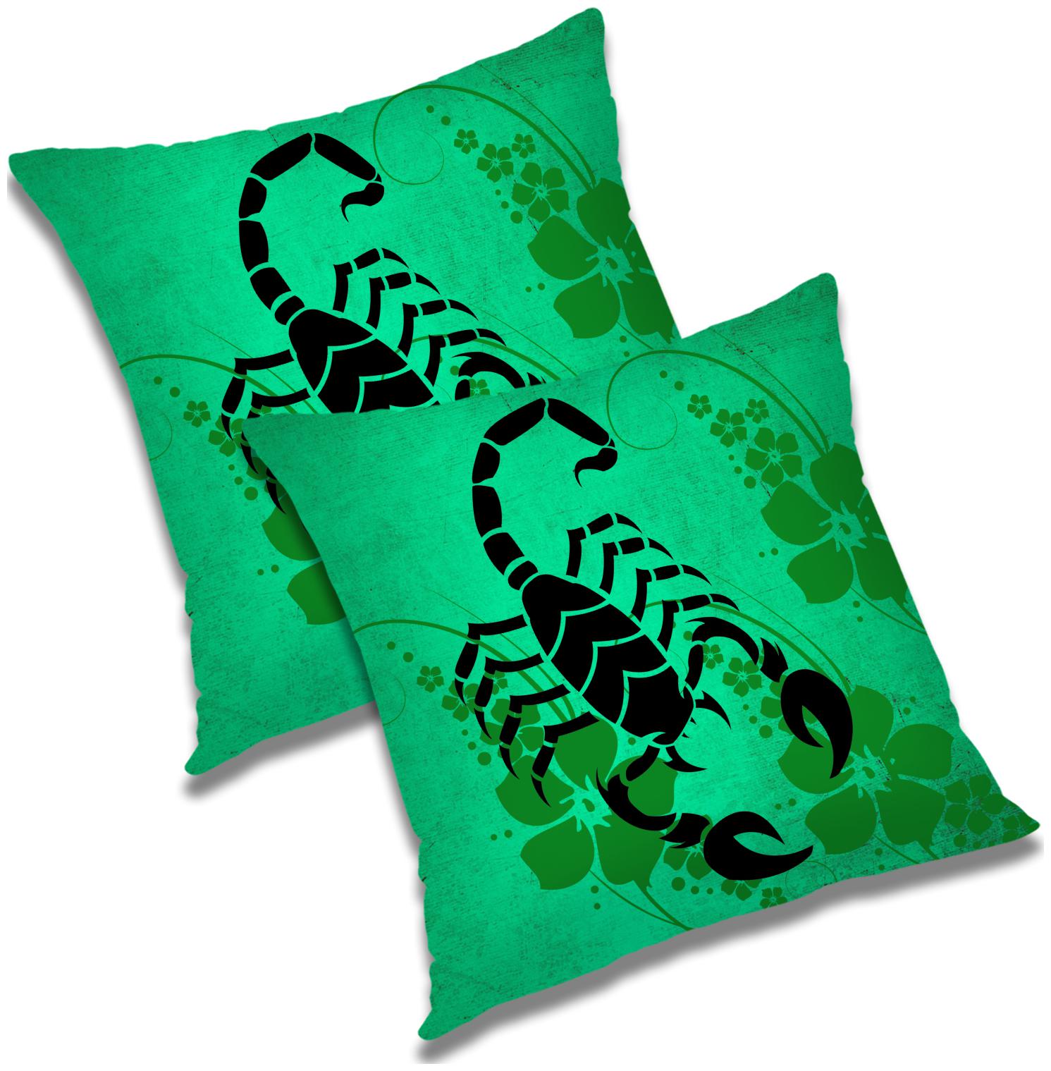 

RADANYA Printed Cushion Cover with Filler (Set of 2) 16x16 inch