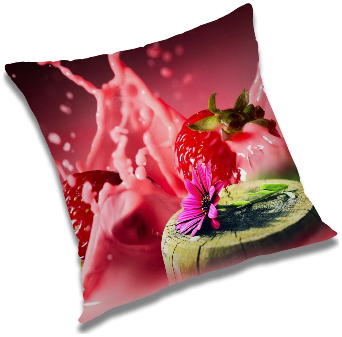 

RADANYA Printed Polyester Red Cushion Cover ( Large Pack of 1 )