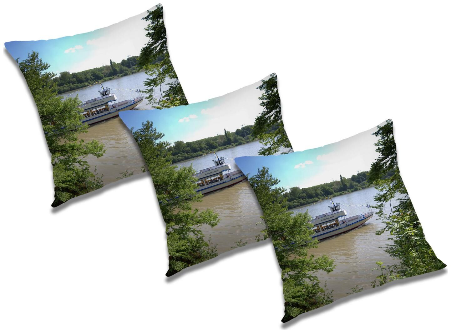 

RADANYA Printed Cushion Cover with Filler (Set of 3) 16x16 inch