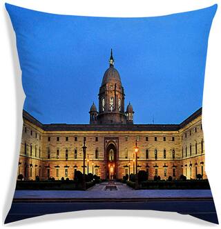 RADANYA Printed Polyester Brown Cushion Cover ( Regular , Pack of 1 )
