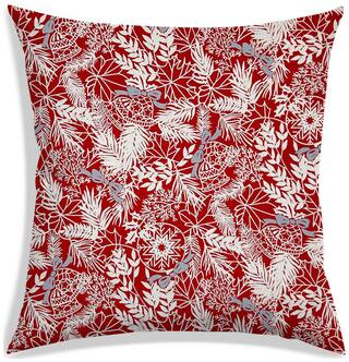 RADANYA Printed Polyester Red Cushion Cover ( Regular , Pack of 1 )