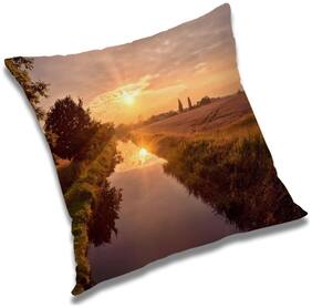 RADANYA Printed Cushion Cover with Filler Set 16x16 inch